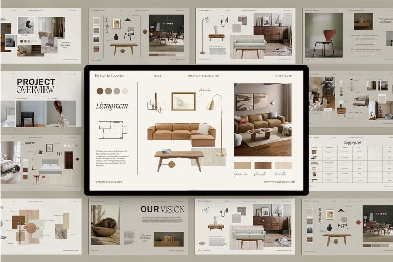 Interior Design Presentation Canva - Zupppa | Design Resources