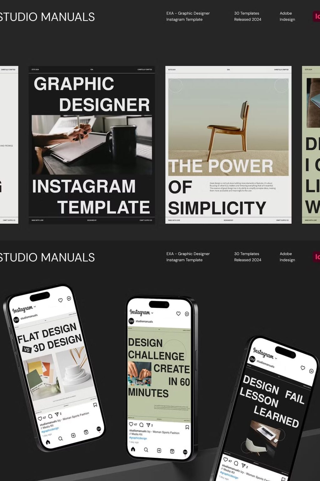 Web Design Exa EXA - Graphic Designer Instagram Tem - Zupppa | Design Resources