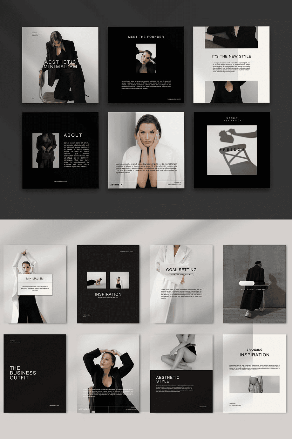 Minimal Instagram Posts & Stories - Zupppa | Design Resources