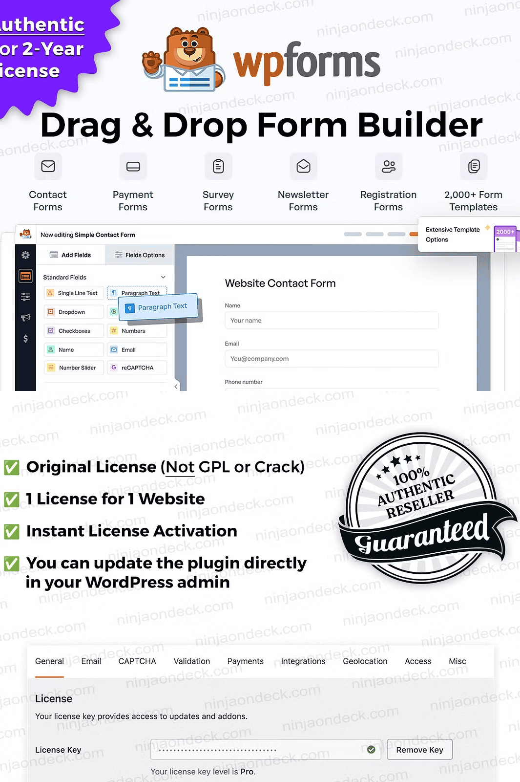 WPForms Pro Official License - Zupppa | Design Resources
